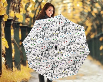 Cats Galore Semi-Automatic Umbrella - Great Gift For Cat Lovers