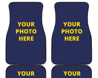 Set di tappetini per auto personalizzati utilizzando la tua foto o il tuo design