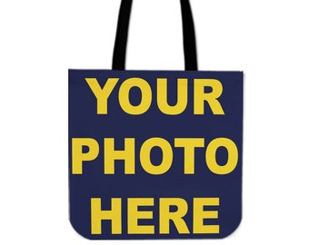 Borsa in stoffa personalizzata per la spesa/borsa del mercato utilizzando la tua foto - Ottimo ricordo di quei momenti speciali in famiglia/vacanza - NESSUN RIMBORSO