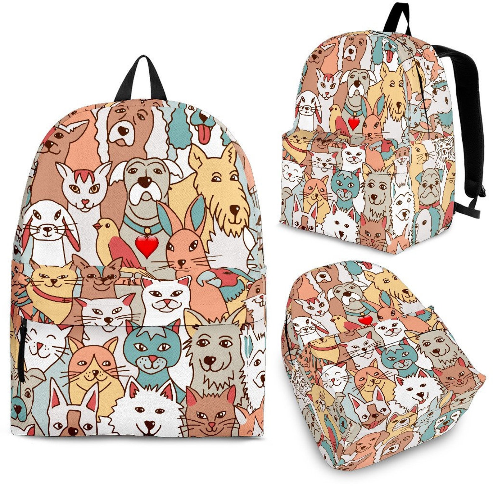 Pet Backpack for Kids Teens and Adults Crazy Pets Etsy
