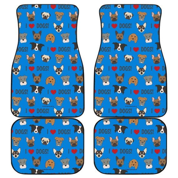 blue car mats