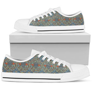 Dragon Con Marriott Carpet Design Zapatos de lona bajos para mujer (suela blanca)