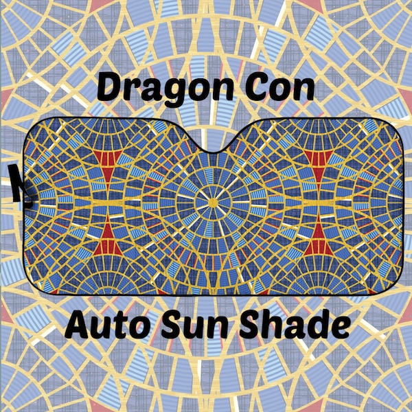 Dragon Con Marriott Carpet Design Car Windshield Sun Shade