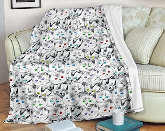 Cats Galore Fleece Throw Blanket