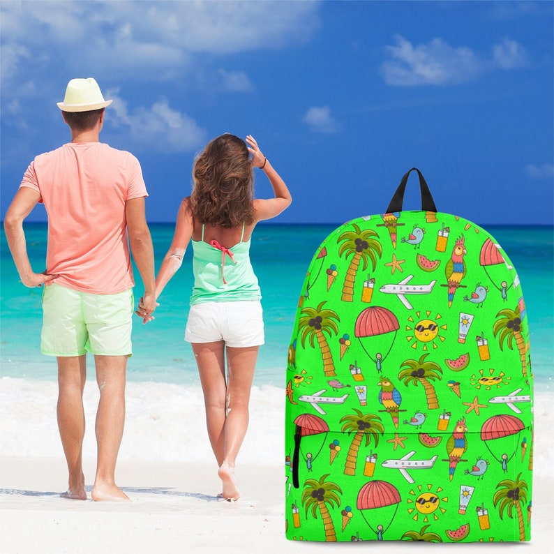 Green - Great Gift For Lovers Of Summer Vacations And Adults Teens Summer Vacation Backpack For Kids