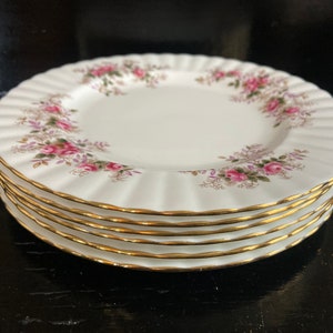 Royal Albert Lavender rose, ontbijtbord 21cm 6 beschikbaar. Vintage servies. Antiek. . Engels porslein. Bone China: zdjęcie 3