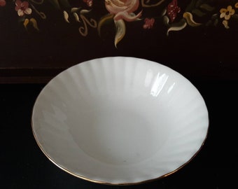 Royal Albert Val d'or schaaltje, 16 cm. Chocolade,dessert. Ontbijt, graan. Zoet of zout. Vintage Engels servies, Bone China. 1 van 6