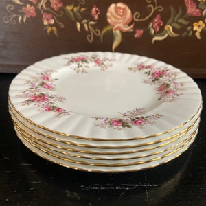 Royal Albert Lavender rose, ontbijtbord 21cm 6 beschikbaar. Vintage servies. Antiek. . Engels porslein. Bone China: zdjęcie 2