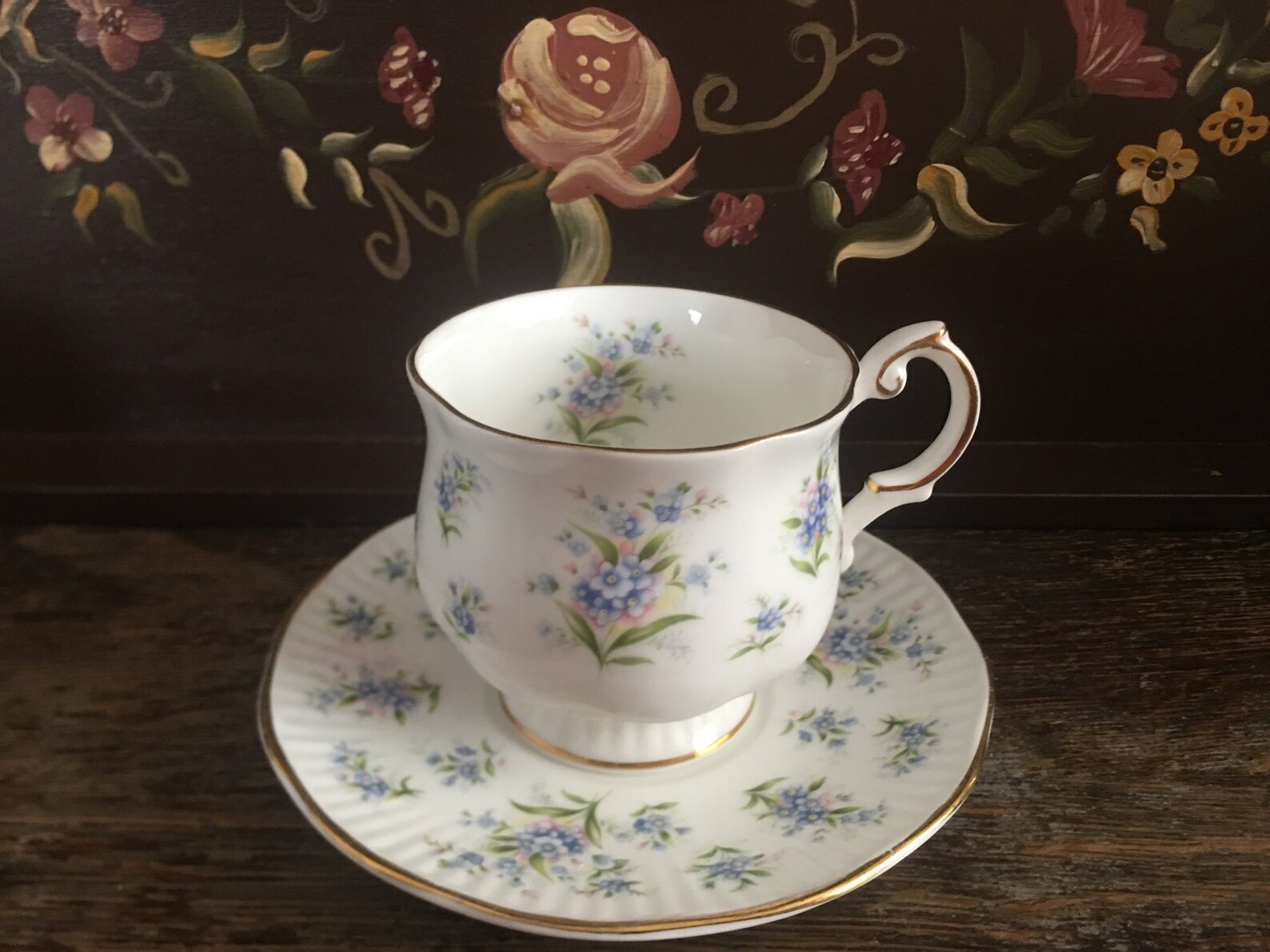 Vintage English Cups and Saucer. Queens Porcelain. Fine Bone Etsy UK