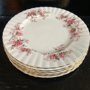 Royal Albert Lavender rose, ontbijtbord 21cm 6 beschikbaar. Vintage servies. Antiek. . Engels porslein. Bone China: zdjęcie 4