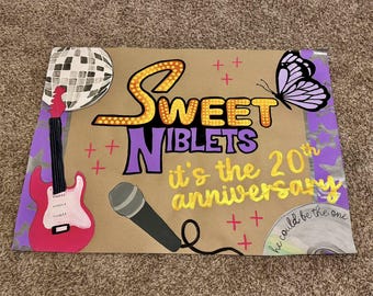 Pancarta pintada a mano, pancarta personalizada, pancarta pintada a medida, pancarta de papel marrón, pancarta de cumpleaños, pancarta de graduación, pancarta pintada para fiestas