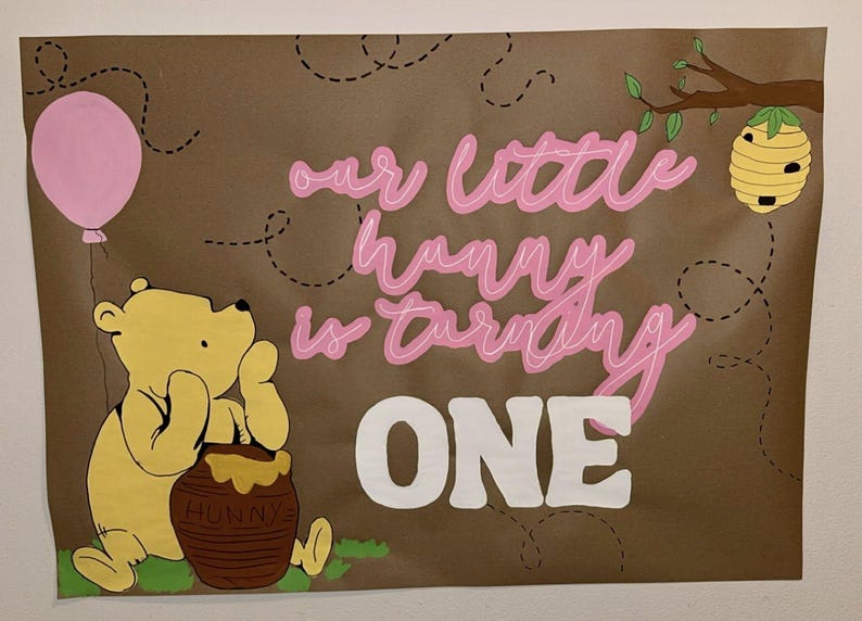 Pancarta pintada a mano, pancarta personalizada, pancarta pintada a medida, pancarta de papel marrón, pancarta de cumpleaños, pancarta de graduación, pancarta pintada para fiestas imagen 14
