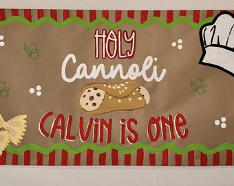 Hand Painted Banner, Custom banner, Custom Painted Banner, Brown Paper Banner, Birthday banner, Graduation banner, Painted party banner