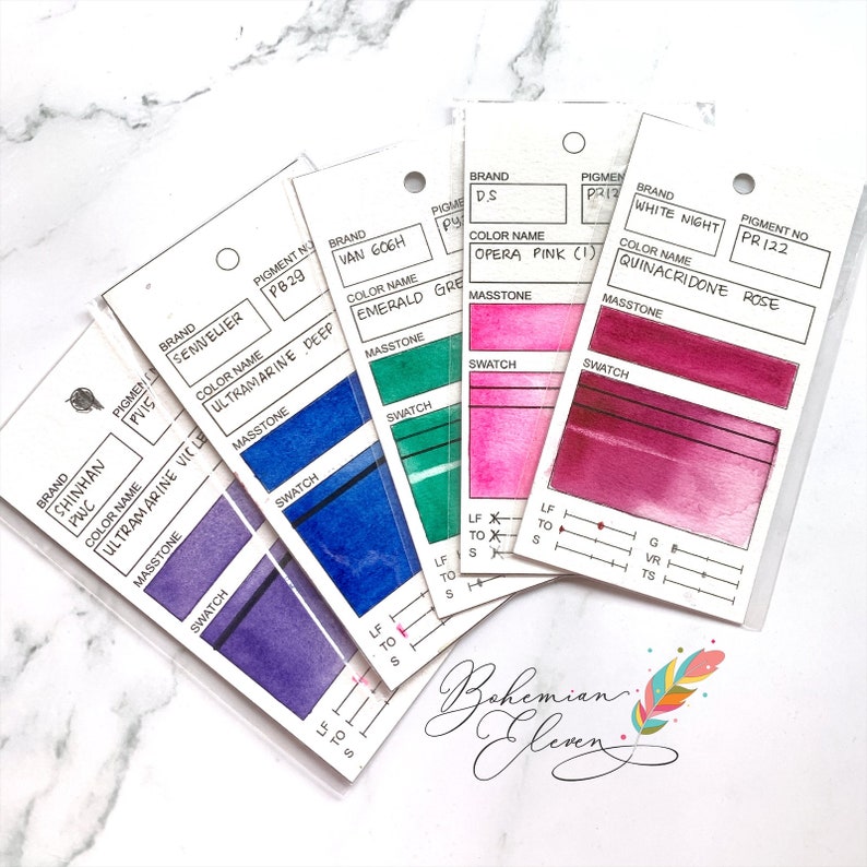 Free Printable Watercolor Swatch Template