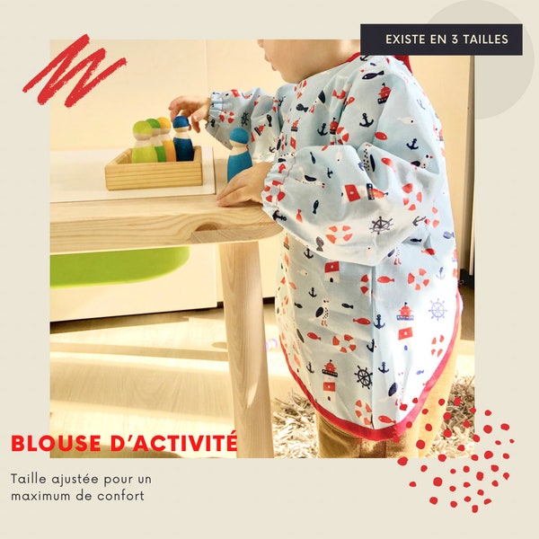 Blouse d'activité imperméable