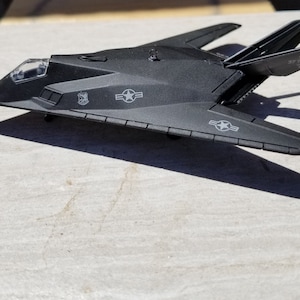 Christmas ornament, Air Force ornament, F-117 Nighthawk, airplane accessories, pilot gift, Aircraft gift, jet ornament, military gift charm