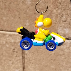 Christmas ornament Mario bros. ornament Yoshi Standard Kart Nintendo mirror hanger charm figure Mario Kart accessories gaming Mario Kart