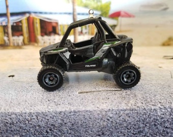 Christmas ornament, Polaris RZR side x side ornament, off road vehicle charm, ATV accessories, Dirt Track, Farm work, Hunting trip, Camping