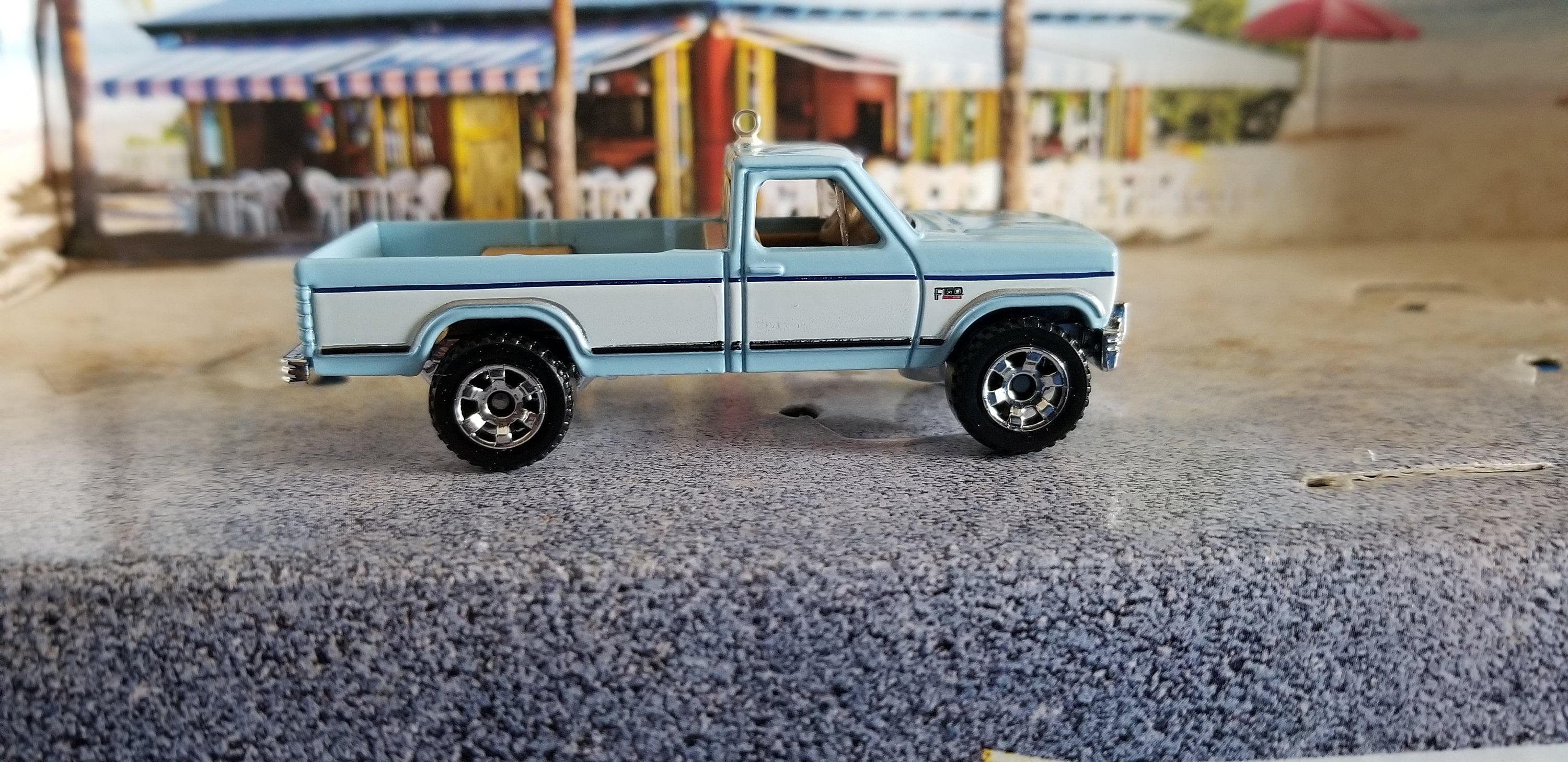 Christmas ornament 1986 Ford F-150 pickup truck ornament, Truck accessories rear view mirror charm, Work Truck, dream truck Adrono Muscle