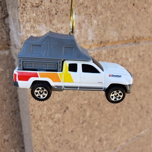 Christmas ornament, 2016 Toyota Tacoma, retro pop culture, pickup truck off road, Truck accessories decor 4x4 mirror charm hanger TRD adorno