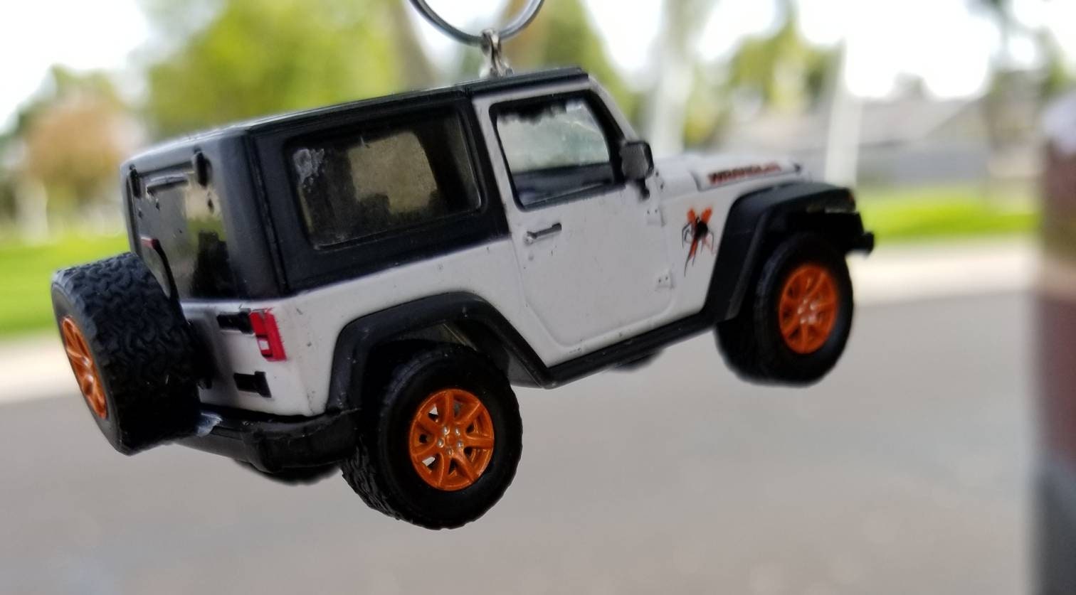 Christmas ornament 2012 Jeep Wrangler Rubicon ornament rear Etsy