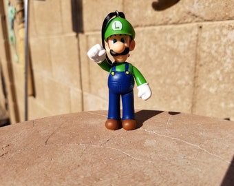 Christmas ornament, Mario bros. ornament, Luigi ornament, gaming decor figure, kids ornament, gaming decor, Nintendo accessories