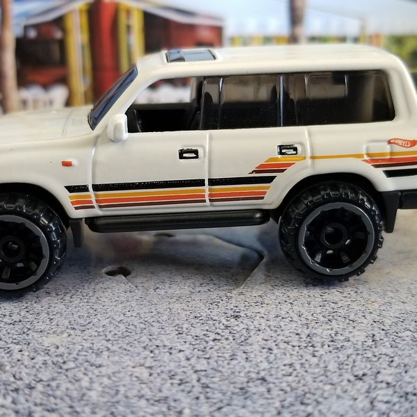 Christmas ornament, 1990 Toyota Land Cruiser 80 retro pop culture,off road, SUV accessories decor 4x4 mirror charm hanger TRD adorno