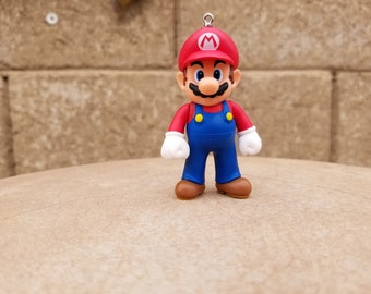 Christmas ornament, Mario bros. ornament, Mario ornament, Nintendo ornament figure, kids ornament, gaming decor, car accessories charm