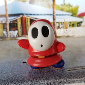 Christmas ornament, Mario bros. ornament, Red Shy Guy ornament, gaming décor accessories, Mario figure Nintendo charm car accessories