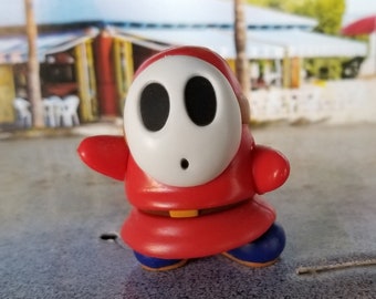 Christmas ornament, Mario bros. ornament, Red Shy Guy ornament, gaming décor accessories, Mario figure Nintendo charm car accessories