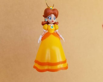 Christmas ornament,  Super Mario bros. ornament, Mario ornament, gaming ornament, Mario figure, kids ornament, gaming decor, Daisy, Nintendo