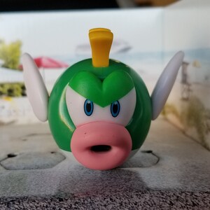 Christmas ornament, Mario bros. ornament, Mario ornament, gaming ornament, mario figure, kids ornament, gaming decor, Deep Cheep, Nintendo