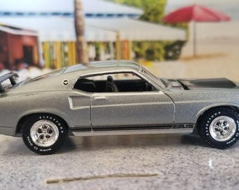 Christmas ornament, 1969 Ford Mustang Boss 429 ornament, die cast car ornament, car accessories, car mirror charm, Adorno, pony car Muscle