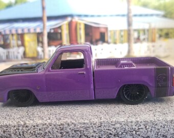 Christmas ornament, 1978 Dodge Adventurer 150 pickup truck ornament Farm Classic truck, 4x4 accessories rear view mirror Muscle Hot Rod