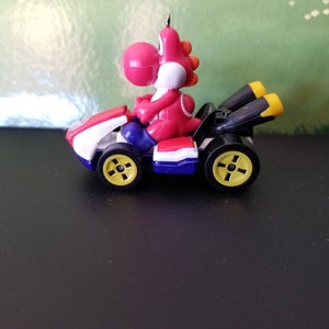 Christmas ornament Mario bros. ornament red Yoshi Standard Kart Nintendo mirror hanger charm figure Mario Kart accessories gaming MarioKart