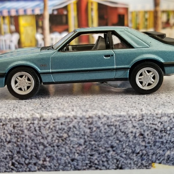 Christmas ornament, 1986 Ford Mustang GT SVO ornament, die cast car ornament, car accessories, car mirror charm, adorno, fox body , pony car