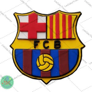 Soccer Club Fondant Cake Topper (1) - Futbol Club Fondant Cake Topper