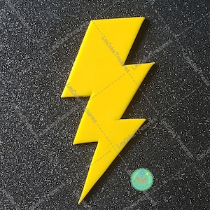 Fondant Large Thunderbolts Cake Topper - Sugar Thunderbolts - Thunderbolts for Cakes - Fondant Lightning - Sugar Lightning - Rayos