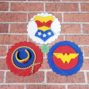Super Hero Fondant Cupcake Toppers (12) - Super Hero Edible Cupcake Toppers