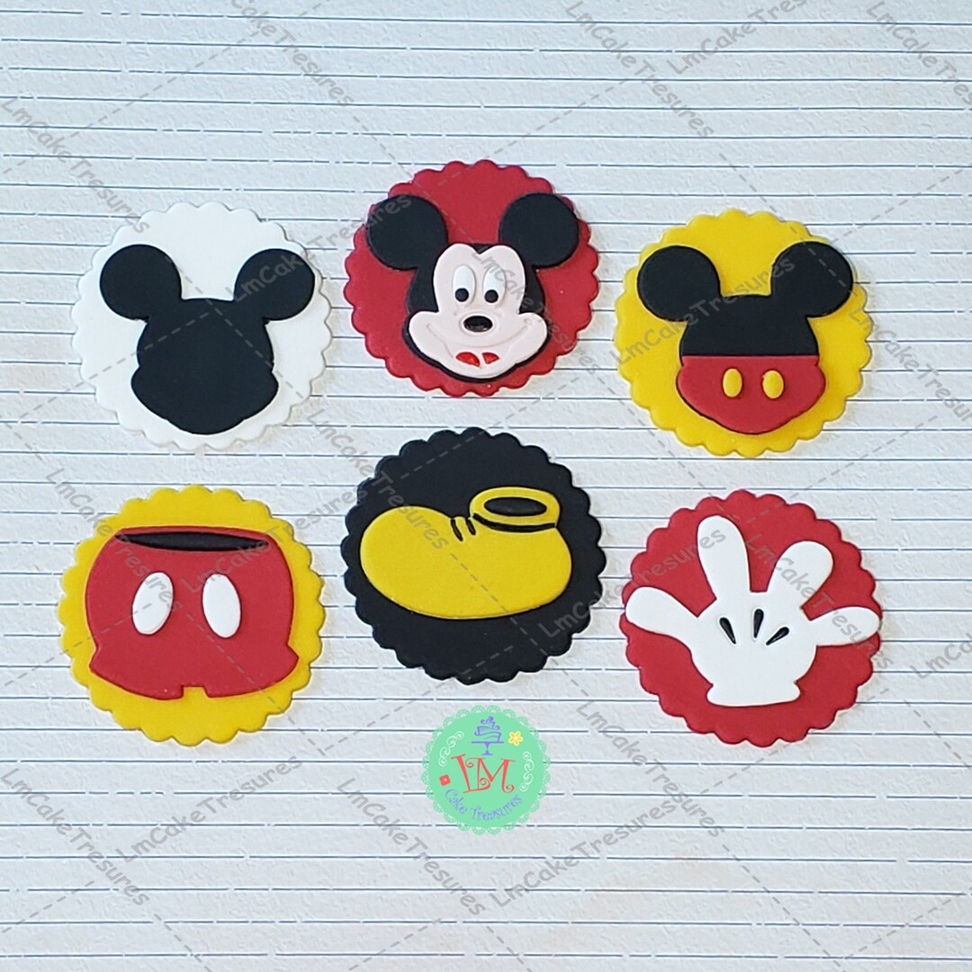 Fondant Cupcake Toppers 12 Fondant Cupcakes Toppers Etsy