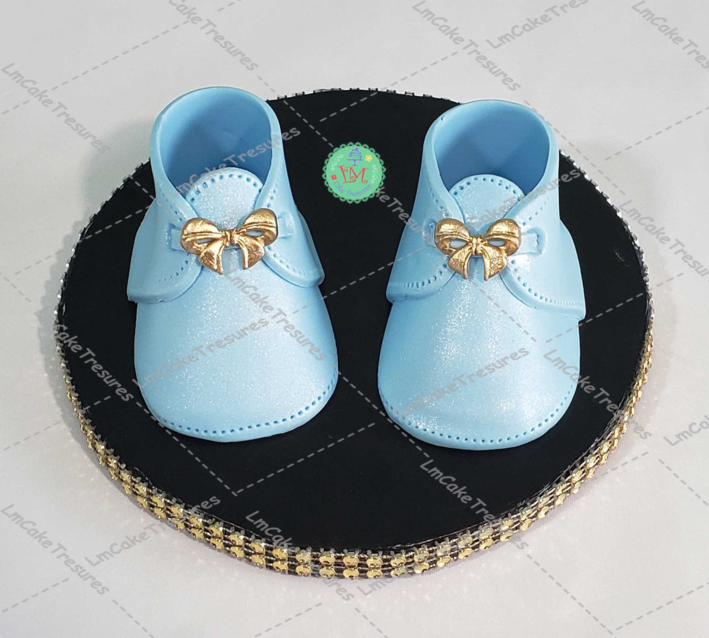 Baby Booties Cake Topper Fondant Baby Booties ONE Pair of Etsy