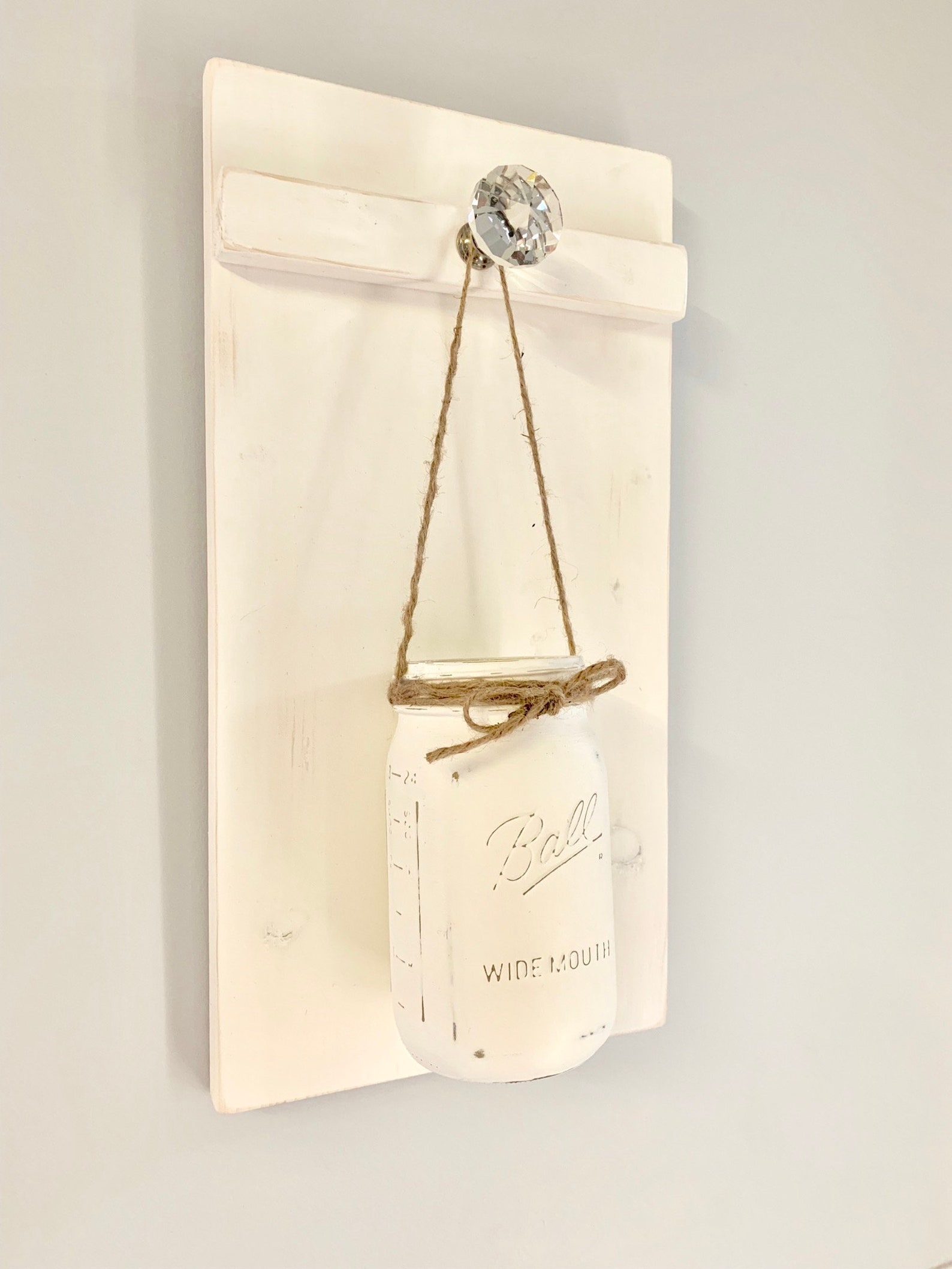 Hanging Mason Jar Planter Mason Jar Sconce Wall Hanging Etsy