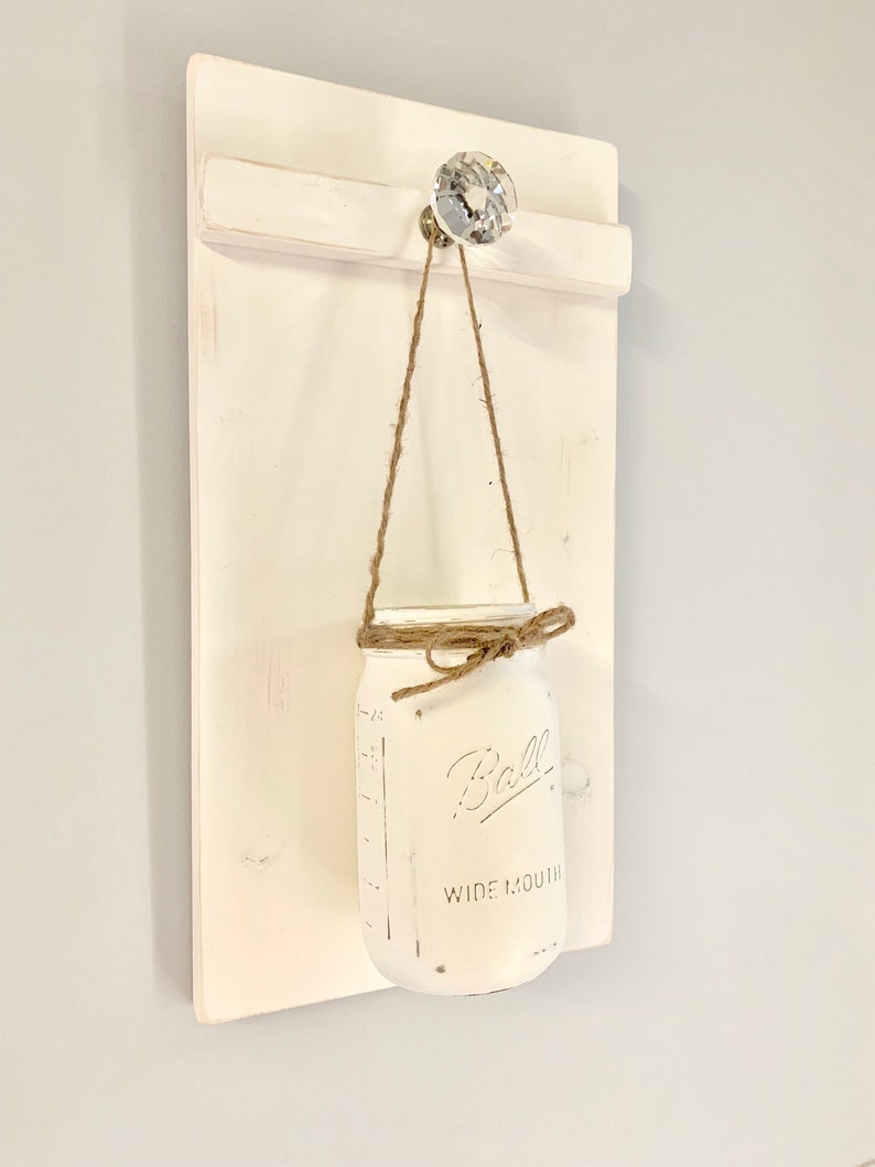 Hanging Mason Jar Planter Mason Jar Sconce Wall Hanging Etsy