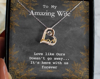 To My Wife Love Dancing Necklace from Her Husband - Perfect Birthday, Christmas, Anniversary, Valentine's, Mother's Day Gift