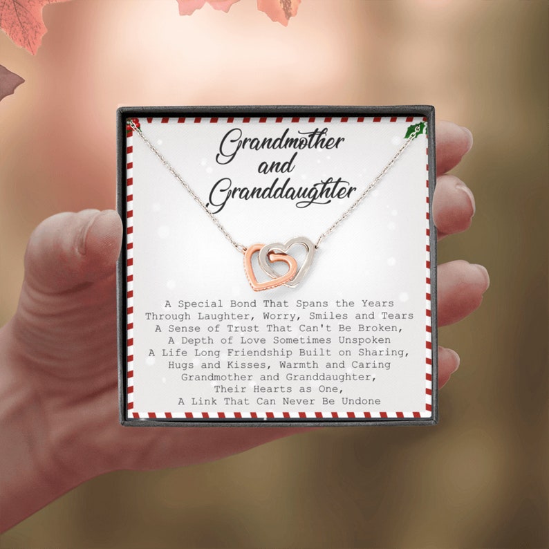 Grandmother & Granddaughter Necklace Granddaughter Gift From Etsy UK