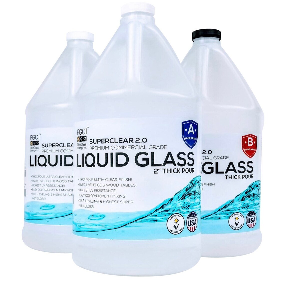 Super clear epoxy resin Liquid Glass Deep Pour Epoxy 3 Etsy