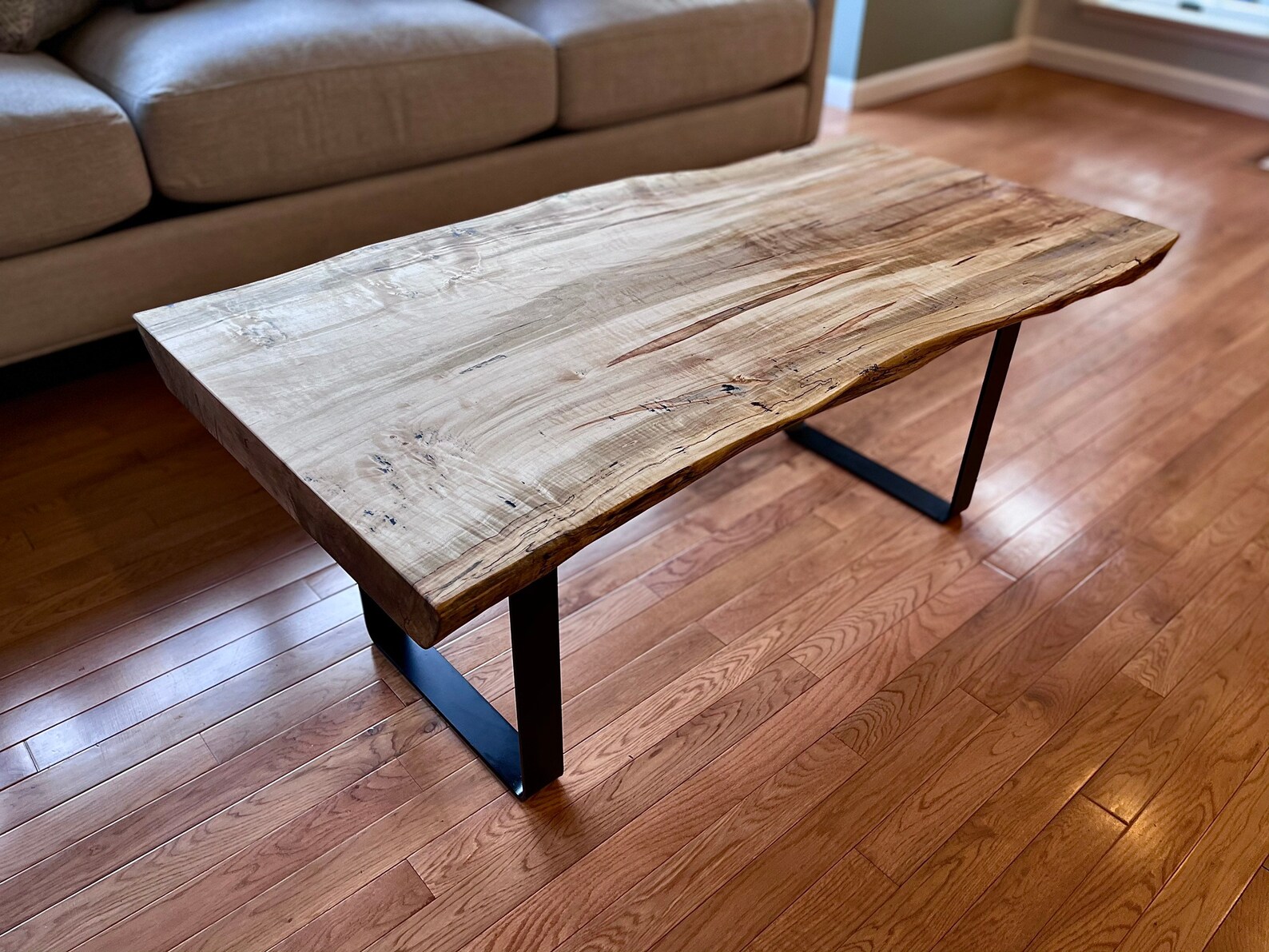 YOUR CUSTOM Live Edge Maple Coffee Table Maple Coffee Table Etsy