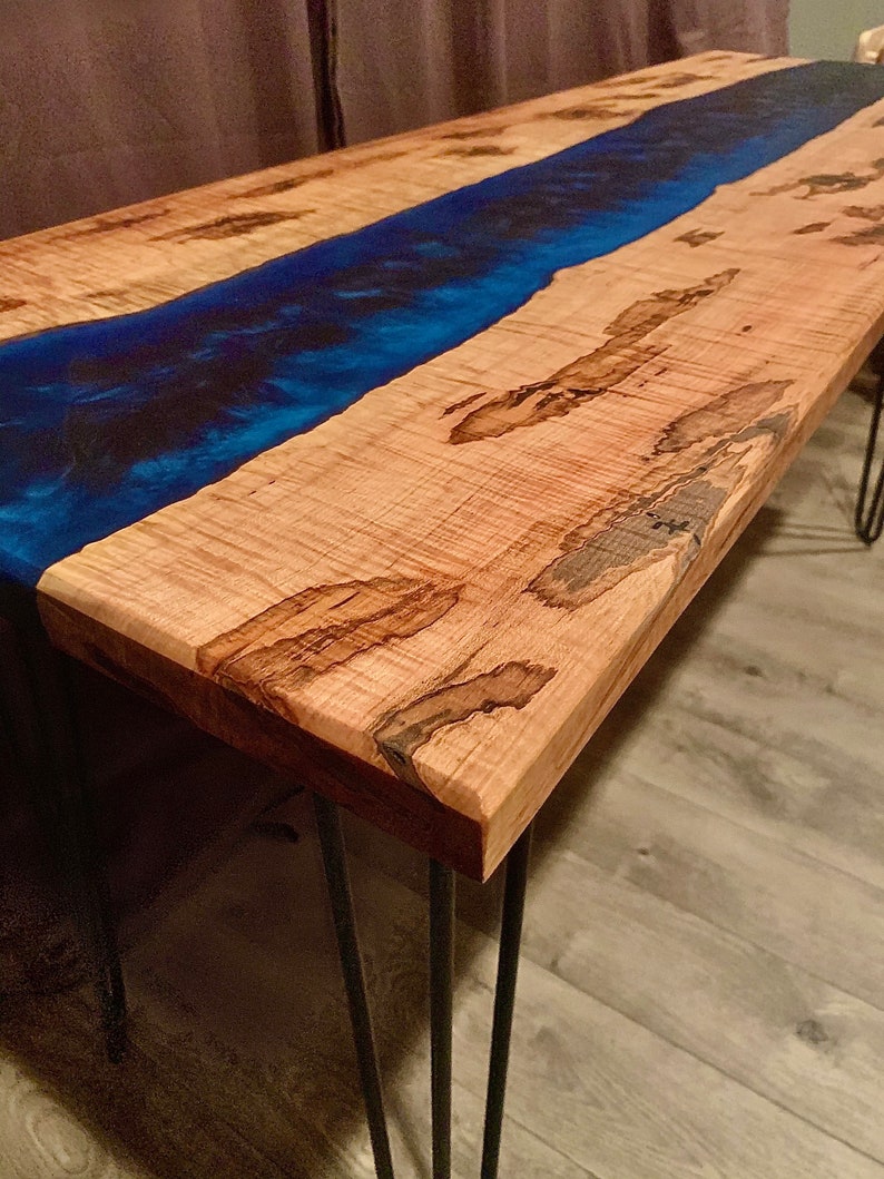 YOUR CUSTOM River Table Coffee River Table. Dining River Etsy