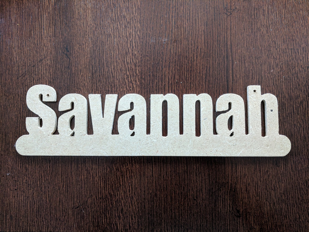 Unfinished Wooden Name Cutout for DIY Crafts and Mosaic Base Etsy