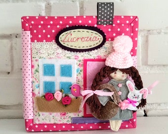 Custom quiet book (3-7age), Dollhouse book for girl, Felt quiet book, Busy book for girl